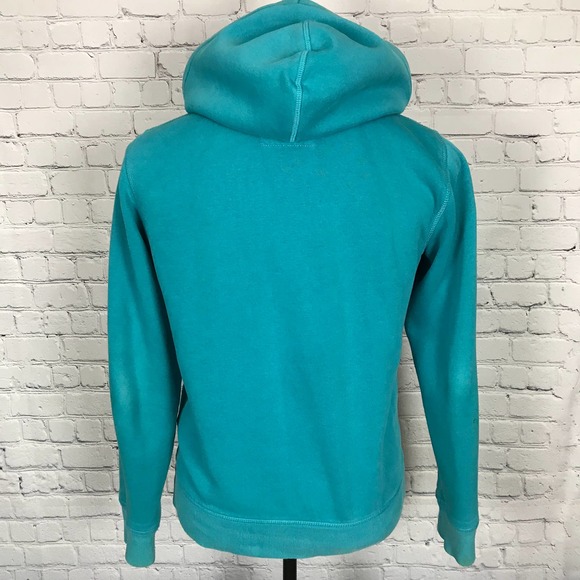 H&M Mens L.O.G.G. Teal Blue Full-Zip Hoodie | Size Small - Picture 5 of 5